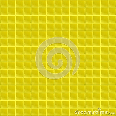 Yellow Pattern Tetrahedral Mosaic Vector Illustration