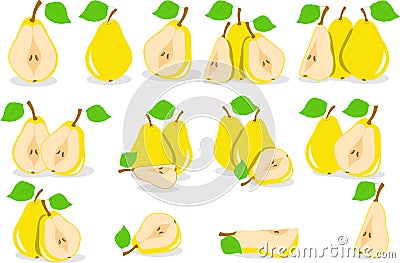 Yellow pears illustration Cartoon Illustration