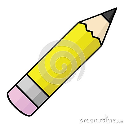 Yellow pencil Vector Illustration
