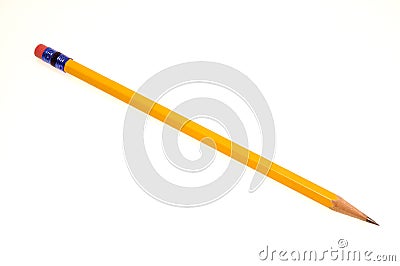 Yellow pencil Stock Photo