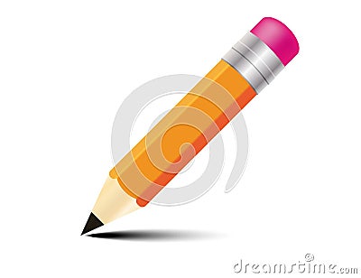 Yellow Pencil Vector Illustration