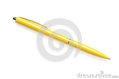 Yellow pensil isolated Stock Photo