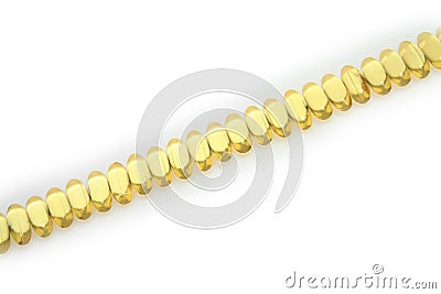 Yellow pills Stock Photo