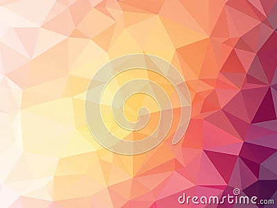 Yellow pink violet pastel geometric design background Stock Photo