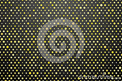 Yellow polka dots Vector Illustration