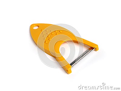 Yellow potato peeler and grater Stock Photo