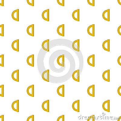 Yellow protractor pattern seamless Vector Illustration