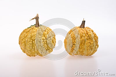 Yellow pumpkins Stock Photo