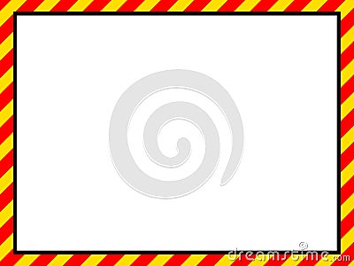 Yellow red border Stock Photo