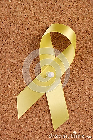 Yellow Ribbon Reminder Stock Photo