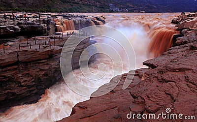 The Yellow River in China Editorial Stock Photo