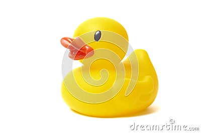 Yellow Rubber Duck Stock Photo
