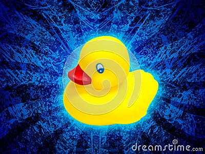 Yellow Rubber Ducky Stock Photo