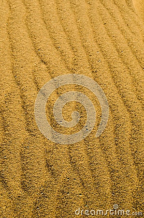 Yellow sand desert dunes.Drought, arid climate.Martian surface. Stock Photo
