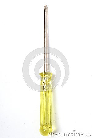 Yellow Screwdriver Stock Photo