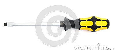 Yellow screwdriver Stock Photo