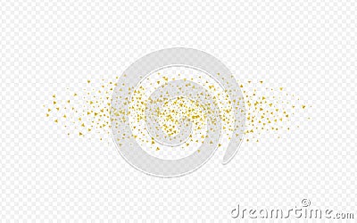 Yellow Shards Glamour Transparent Background. Vector Illustration