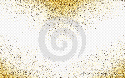 Yellow Shine Bright Transparent Background. Vector Illustration