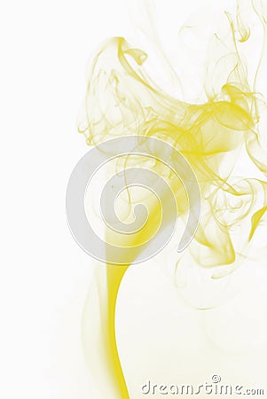 Yellow smoke Stock Photo