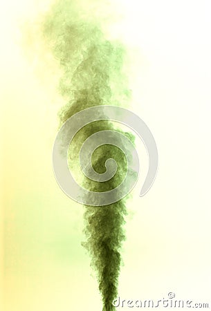 Yellow smoke Stock Photo