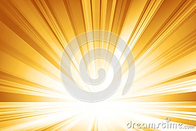 Yellow smooth light lines abstract background. Vector illustration. Vector Illustration