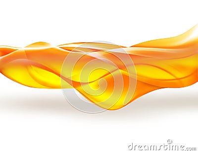 Yellow smooth lines Stock Photo