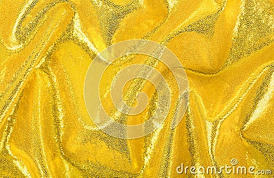 Yellow Spandex Folds Stock Photo