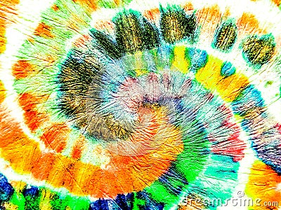 Yellow Spiral Tie Dye Shibori. Purple Swirl Watercolor Layer. Coral Rough Art Print. Indigo Hard Grunge. Fuchsia Bohemian Fashion. Stock Photo