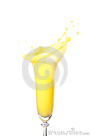 Yellow splash Stock Photo