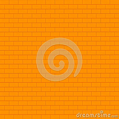 Yellow splashed brick wall background with line texture wallpaper, architecture decoration pattern seamless vector illustration Vector Illustration