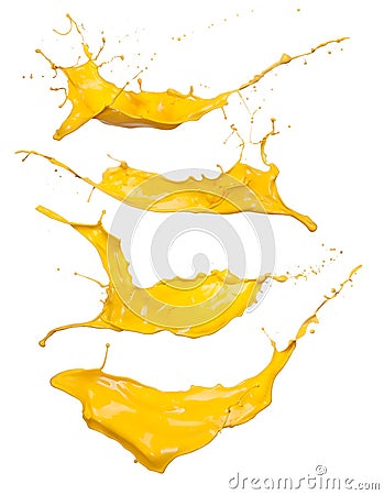 Yellow Splashes Stock Photos - Image: 26917933