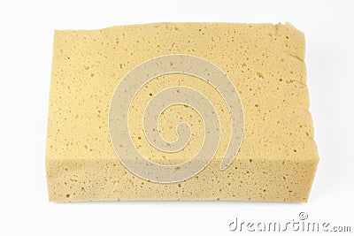 Yellow sponge Stock Photo