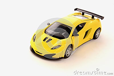 Yellow sport car Stock Photo