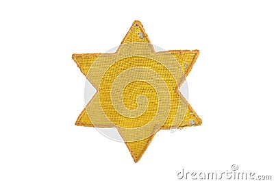 Yellow Star Of David Stock Photo