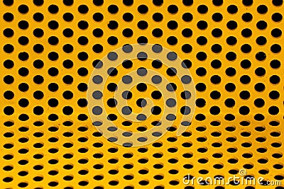 Yellow steel grid Stock Photo