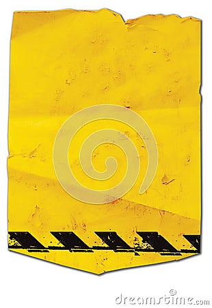 Yellow sticker Stock Photo