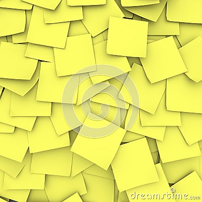 Yellow Sticky Note Background Stock Photo