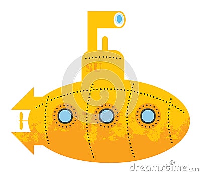 Yellow submarine Vector Illustration