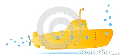 Yellow submarine Vector Illustration