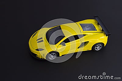 Yellow Super Sports Car Stock Photo