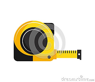 Tape measure icon. vector Vector Illustration