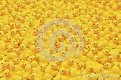 Yellow toy duck Stock Photo