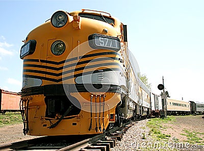 Yellow Train Stock Photo