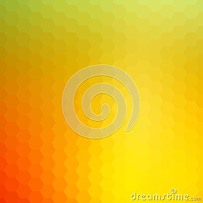 Light yellow vector template in a hexagonal style. Smart abstract illustration with colored gradient hexagons. Vector Illustration