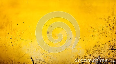 A yellow wall adorned with a crisp white line Stock Photo