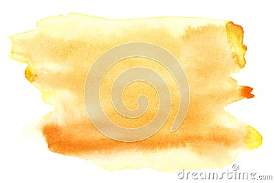 Yellow watercolor Stock Photo
