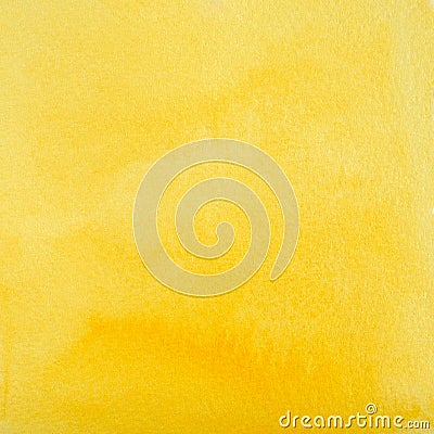 Yellow Watercolor Abstraction as Background Stock Photo