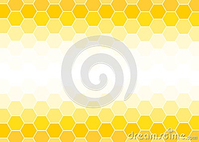 Yellow and white Hexagon geometric abstract background vector design illustration. Vector Illustration