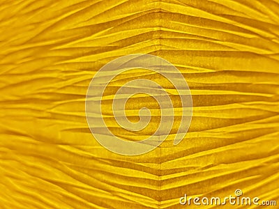 Yellow Wrinkled Paper Background Stock Photo