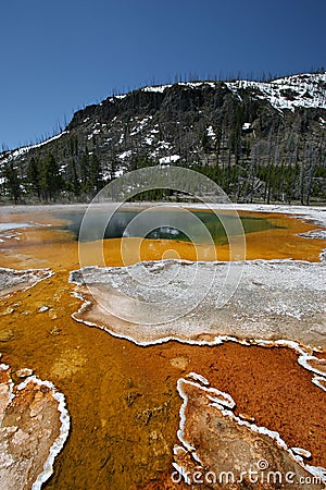 Yellowstone national park - emerald pool Stock Photo